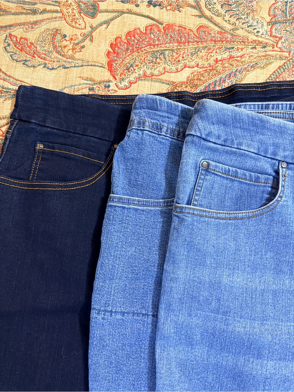 Terra & Sky 2x denim pull on shorts bundle of 3 - Picture 2 of 16